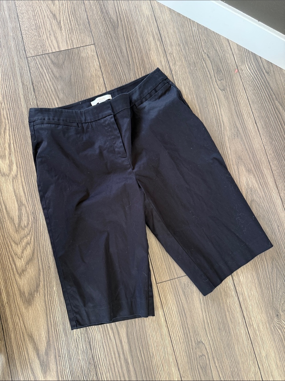 Chico's Black Cotton Blend shorts - Size 1